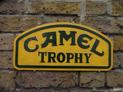 Large Camel Trophy sign