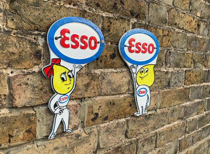 Esso Drop Cast Iron Silhouette Esso Plaque Large Vintage Sign 