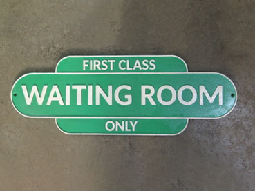 waiting room sign