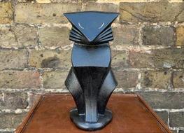 Art Deco cat doorstop