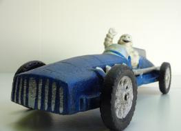 Blue Michelin racer