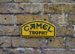 small Camel Trophy sign