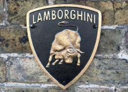 Lamborghini plaque