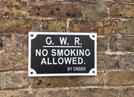 GWR No Smoking sign