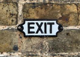 Exit sign