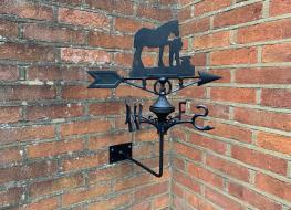 Horse weather vane -wall mount