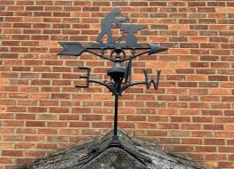 Blacksmith weather vane -ridge