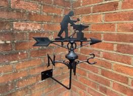 Blacksmith weather vane -wall