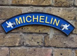 michelin sign -curved