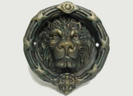 Lion head door knocker