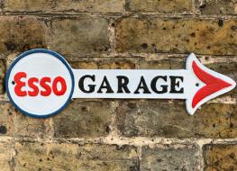 Esso garage arrow sign