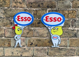 Esso boy &amp; girl profile plaques
