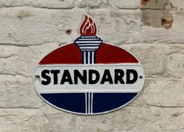 Cast Iron Standard Oil Plaque 