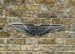 Large aluminium Aston Martin plaque