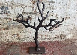 tree stump jewelry hanger