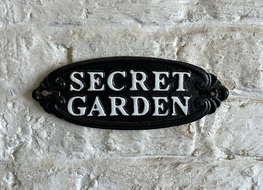 secret garden plaque