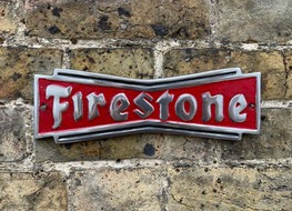 aluminium Firestone plaque