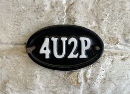 4 U 2 P plaque