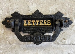 small letter box &amp; door knocker