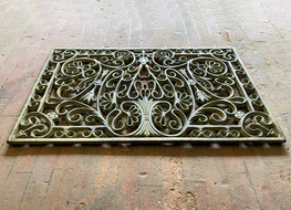 rectangular cast iron doormat