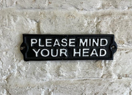 mind your head sign