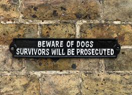 dog survivors plaque