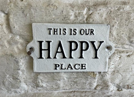 Happy place sign