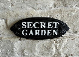 small Secret Garden sign