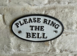 Please ring the bell sign