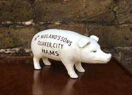 Standing pig bank