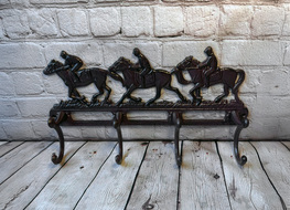 Racehorse coat rack
